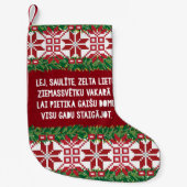 クリスマスフォークソングIIIラヴィエシュタウッツィエスマ スモールクリスマスストッキング (正面)