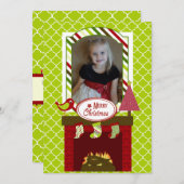 クリスマスフカスタマイズァレスホリデー写真カード シーズンカード (正面/裏面)