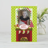 クリスマスフカスタマイズァレスホリデー写真カード シーズンカード (スタンド正面)