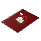 クリスマスフクロウが可愛い ノートブック (左側)