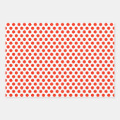 クリスマスフクロウとペンギン包装紙セット3 ラッピングペーパーシート (正面3)