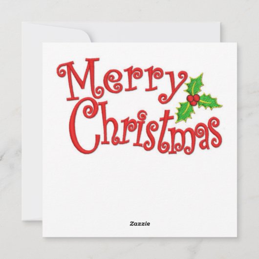 クリスマスフクロウのグリーティングカード シーズンカード (裏面)