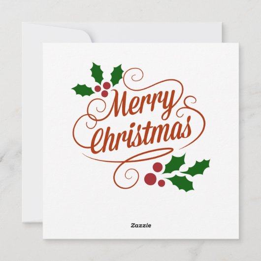 クリスマスフクロウのグリーティングカード シーズンカード (裏面)