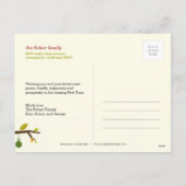 クリスマスフクロウの休日/クリスマスポストカード シーズンポストカード (裏面)