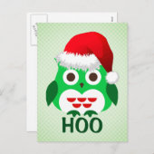 クリスマスフクロウトレンドフー シーズンポストカード (正面/裏面)