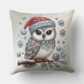 クリスマスフクロウホリデイ装飾用クッション クッション (裏面)