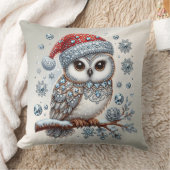 クリスマスフクロウホリデイ装飾用クッション クッション (ブランケット)