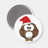 クリスマスフクロウ磁石 マグネット (正面/裏面)