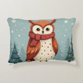 クリスマスフクロウ アクセントクッション (正面)