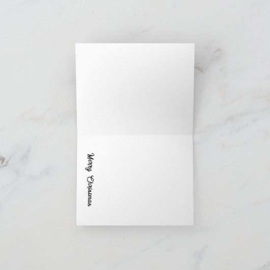 クリスマスフクロウ カード (内部)