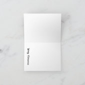 クリスマスフクロウ カード (内部)