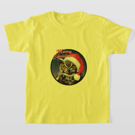 クリスマスフクロウ – キッズベーシックTシャツ Tシャツ