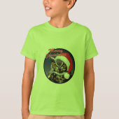 クリスマスフクロウ – キッズベーシックTシャツ Tシャツ (正面)