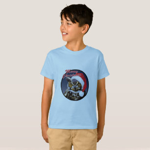 クリスマスフクロウ – キッズベーシックTシャツ Tシャツ