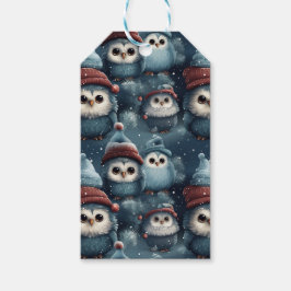 クリスマスフクロウ ギフトタグ