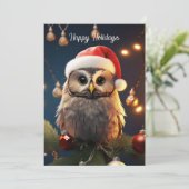 クリスマスフクロウ シーズンカード (スタンド正面)