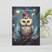 クリスマスフクロウ シーズンカード (スタンド正面)