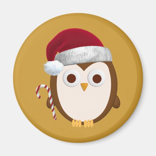 クリスマスフクロウ マグネット (正面)