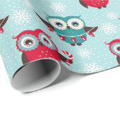 クリスマスフクロウ ラッピングペーパー (ロールコーナー)