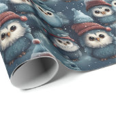 クリスマスフクロウ ラッピングペーパー (ロールコーナー)