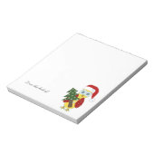 クリスマスフクロウ – 机から… ノートパッド (回転)