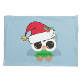 クリスマスフクロウ 枕カバー (裏面)