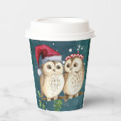クリスマスフクロウ 紙コップ (正面)