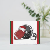 クリスマスフットボールとヘルメット シーズンポストカード (スタンド正面)