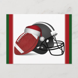 クリスマスフットボールとヘルメット シーズンポストカード