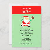 クリスマスフットボールパーティー 招待状 (正面)