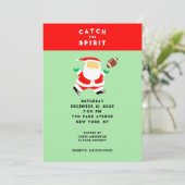 クリスマスフットボールパーティー 招待状 (スタンド正面)