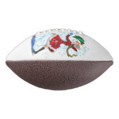 クリスマスフットボール雪だるまとガールダンス アメリカンフットボール (回転90)