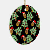 クリスマスフットボール セラミックオーナメント (右)