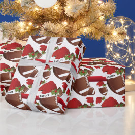 クリスマスフットボール | DIY文字 ラッピングペーパー