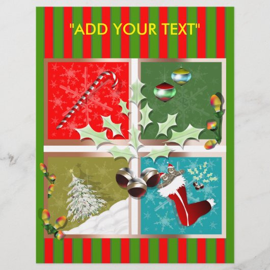 クリスマスフライヤーのシンボル チラシ (正面)