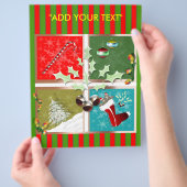 クリスマスフライヤーのシンボル チラシ (手)