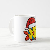 クリスマスフラウダー魚 コーヒーマグカップ (正面左)