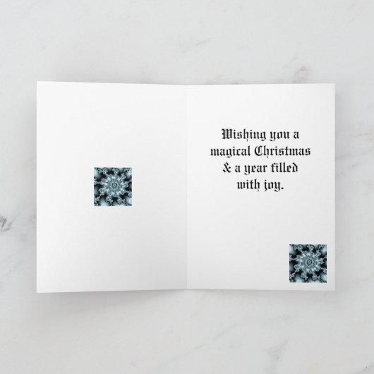 クリスマスフラクタルカード シーズンカード (内部)