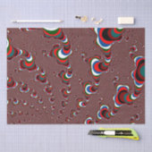 クリスマスフラクタルティッシュペーパー 薄葉紙 (クラフト)