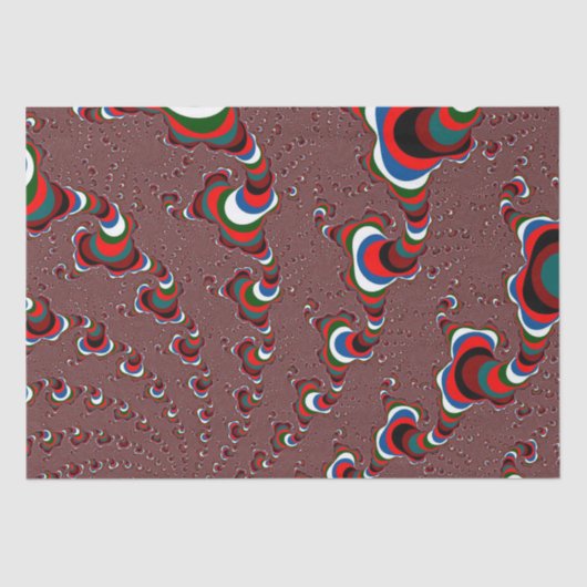 クリスマスフラクタルティッシュペーパー 薄葉紙 (正面)