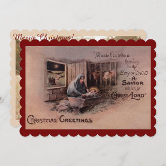 クリスマスフラットカードの恵み シーズンカード