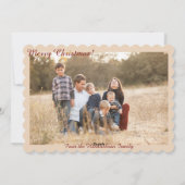 クリスマスフラットカードの恵み シーズンカード (裏面)