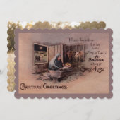 クリスマスフラットカードの恵み シーズンカード (正面/裏面)