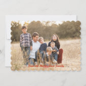 クリスマスフラットカードの恵み シーズンカード (裏面)