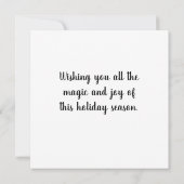 クリスマスフラットカード (裏面)