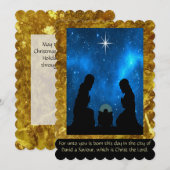 クリスマスフラットカード (正面/裏面)