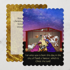 クリスマスフラットカード