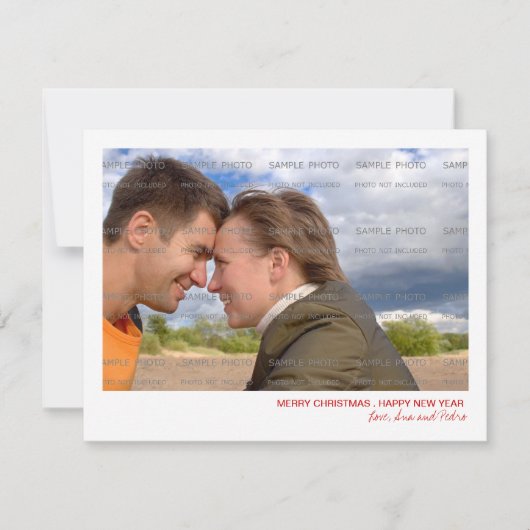 クリスマスフラットカード シーズンカード (正面)