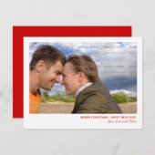 クリスマスフラットカード シーズンカード (正面/裏面)