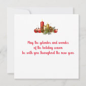 クリスマスフラットグリーティングカード カード (裏面)